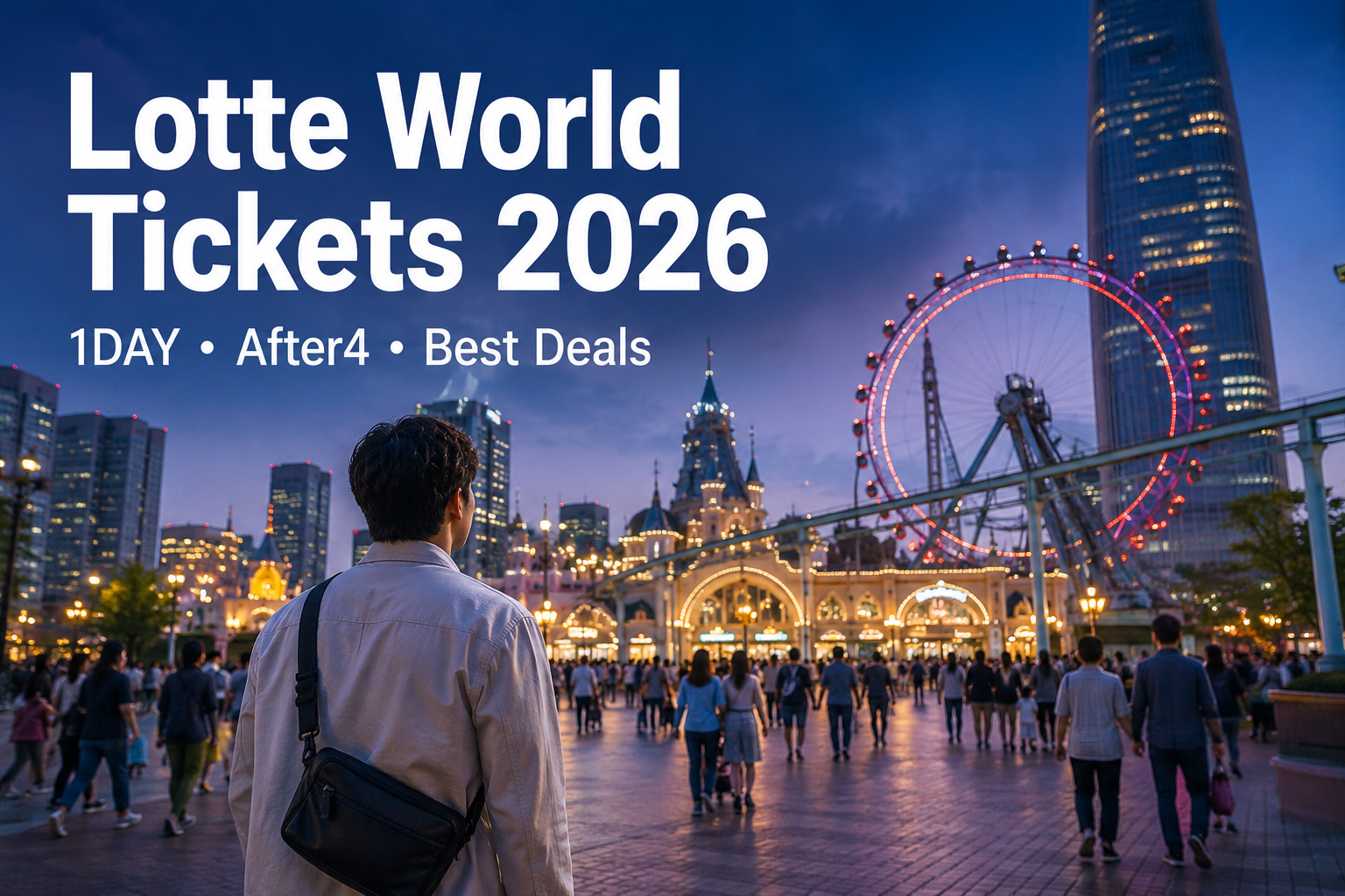 Lotte World tickets 2026 guide comparing 1DAY After4 and ticket deals
