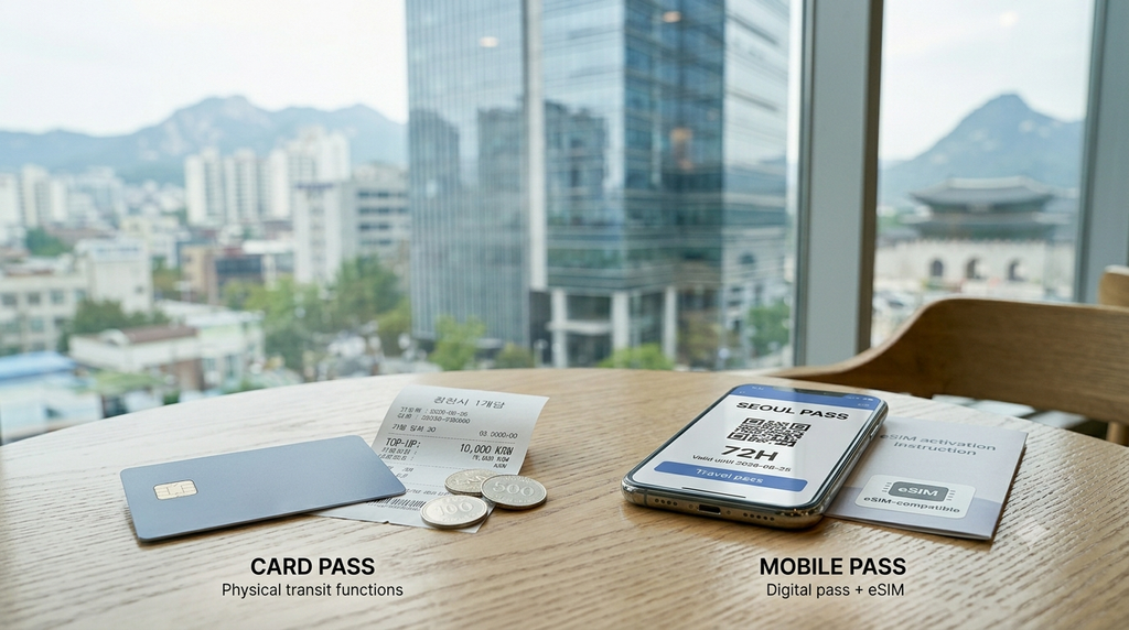 Discover Seoul Pass Card Pass and Mobile Pass comparison for tourists