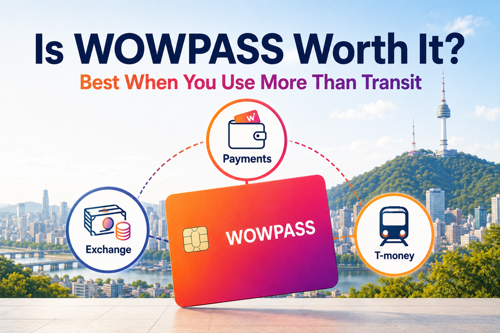 Whether WOWPASS is worth it for Korea travel depends on using more than transit