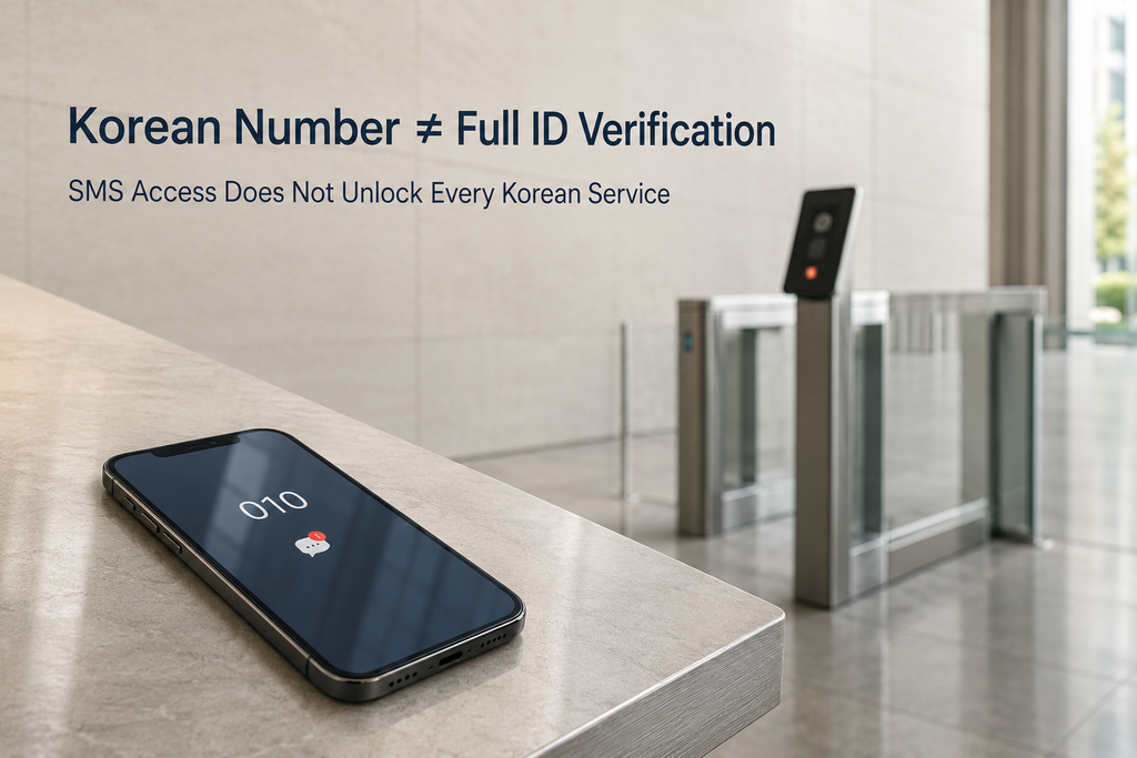 A Korean tourist eSIM phone number does not guarantee full Korean identity verification