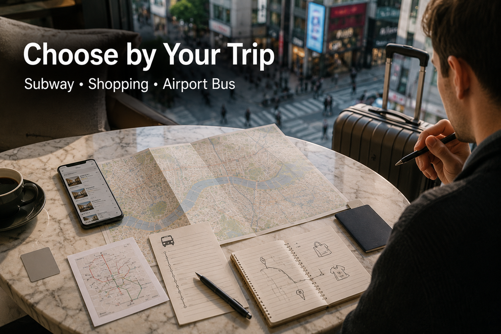 Myeongdong hotels compared by traveler needs including subway access, shopping and airport transportation