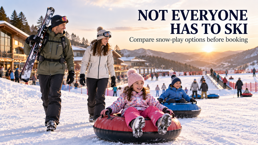 Korea winter tour for families choosing between skiing and snow play near Seoul